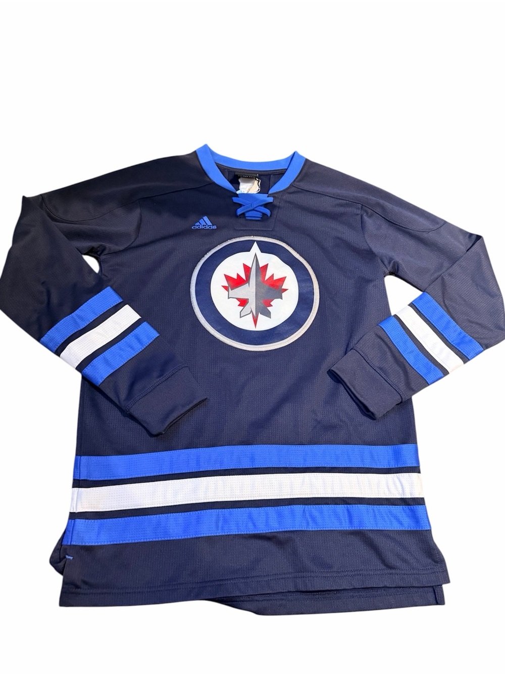 ADIDAS WINNIPEG JETS NHL Official Merch Hockey Jersey Kids Youth SZ Large 14/16